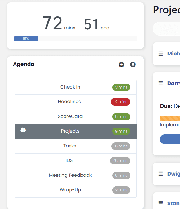 Enhanced Agenda Timer | Performance Scoring